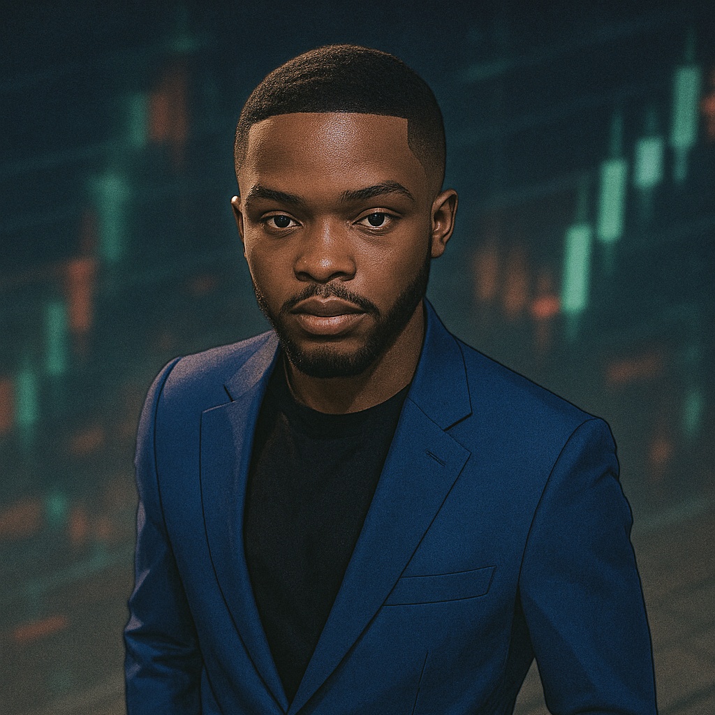 Graphic portrait of Sayilnen, the person behind Tally and Tradewithsvnday